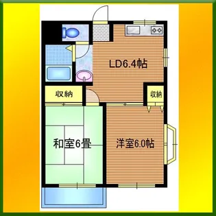 メイプルハイツII【1階】の間取り