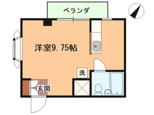 アパートメント丸山【4階】の間取り