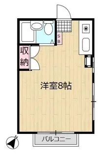 コーポ メリーシャトーB【2階】の間取り