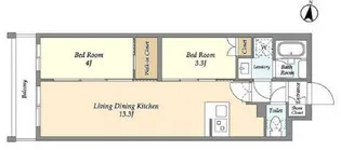 東京都練馬区中村3【マンション】の間取り