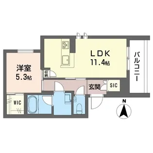 ラ・ルーム厚木町【2階】の間取り