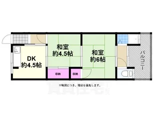 松本マンション【1階】の間取り