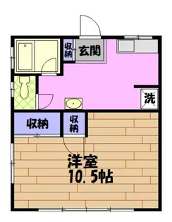 朝日ハイツ【2階】の間取り