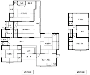石川県小松市北浅井町【一戸建】の間取り