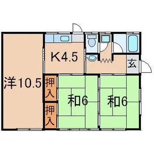 福島県福島市岡部字東町【一戸建】の間取り