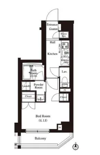 東京都江東区毛利1【マンション】の間取り