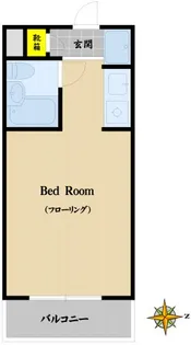 1Rの間取り画像