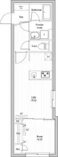 1LDKの間取り画像