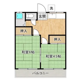 白樺荘【2階】の間取り