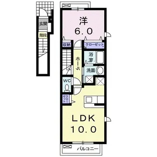 愛知県春日井市宮町字宮町【アパート】の間取り
