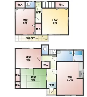 群馬県伊勢崎市韮塚町【アパート】の間取り