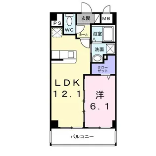 グリーンテラス大山【4階】の間取り