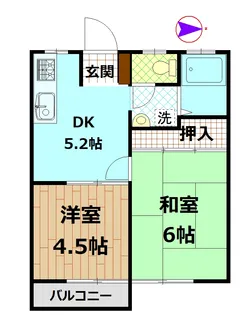 長崎ハイツ【2階】の間取り