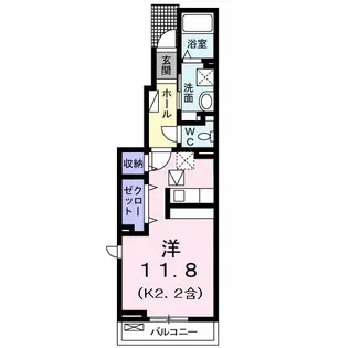 東京都東大和市清水4【アパート】の間取り
