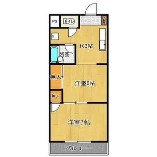 アドバンス弐番館【5階】の間取り