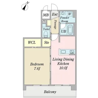 Wollte ウォルテ【5階】の間取り