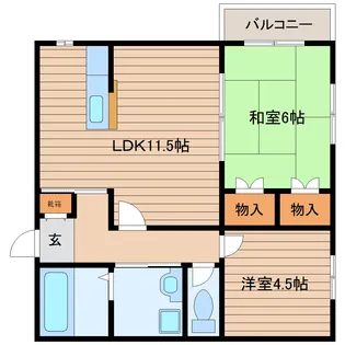 パイオニアヒルズ【1階】の間取り