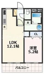 熊本県熊本市南区出仲間6【マンション】の間取り