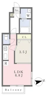 kirara oonoda【1階】の間取り