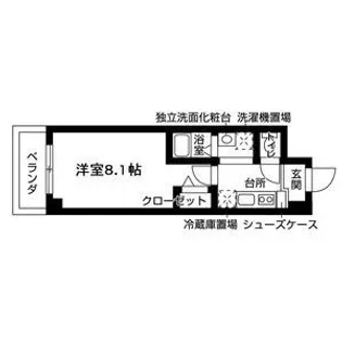 カレッジヒルズ竹ノ山【3階】の間取り
