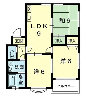 ハーモニーハウスII B棟【1階】の間取り