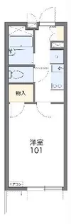 レオパレスディン【1階】の間取り