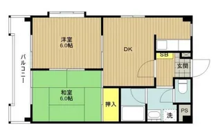 シャルマン・ヴィ【1階】の間取り