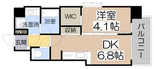 スプランディッド天王寺III【6階】の間取り