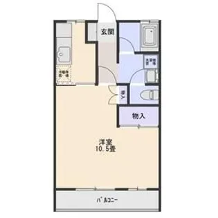 ハイツ大利根II【2階】の間取り