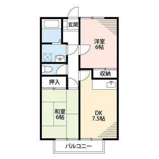 ドエルせんげん台壱番館【2階】の間取り