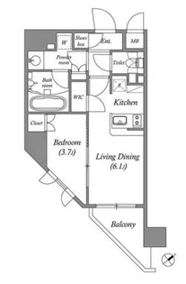 ISM練馬【7階】の間取り