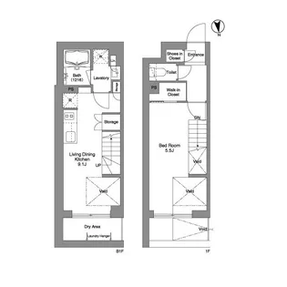 コンフォリア戸越公園【1階】の間取り