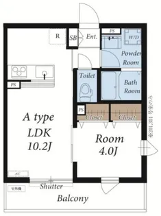 神奈川県茅ヶ崎市南湖2【アパート】の間取り