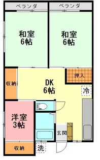 ハウス早宮【2階】の間取り