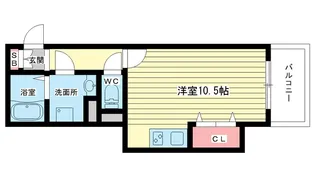 大阪府豊中市曽根西町4【アパート】の間取り