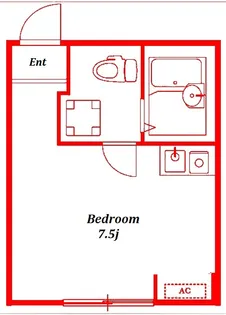フォンテーヌ根岸【2階】の間取り