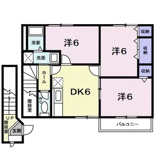 兵庫県神戸市北区八多町附物【アパート】の間取り