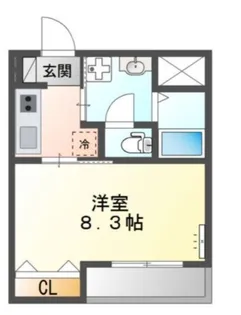 Chaton Blanc【2階】の間取り