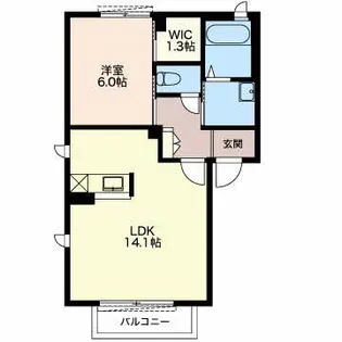 プロヌーブ芦原【1階】の間取り