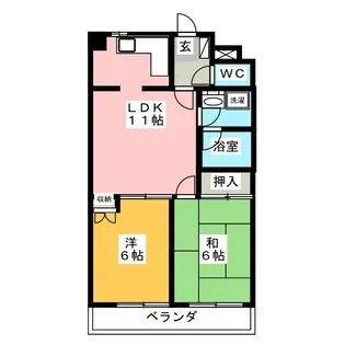 カーサ・ボスコ【3階】の間取り