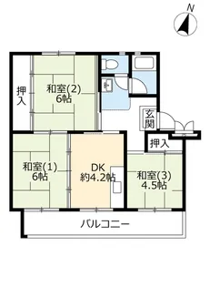 UR久喜青葉【5階】の間取り