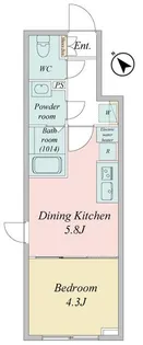 東京都江東区古石場2【マンション】の間取り