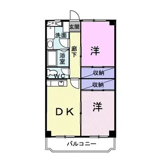 シティマンションタナベ【3階】の間取り