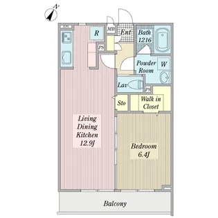 ウィステリアX【3階】の間取り