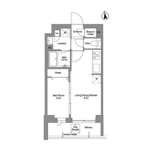 東京都品川区豊町1【マンション】の間取り