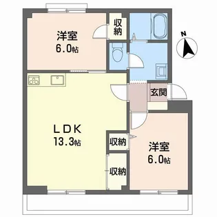 小野マンション【1階】の間取り