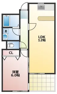 アン・ドゥ・ミル【2階】の間取り