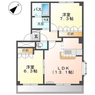 セントレア【1階】の間取り