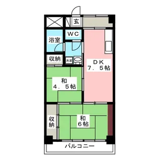 ハイタウンみずほ III【8階】の間取り