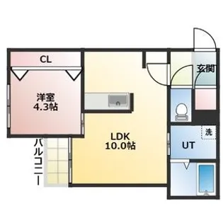 PROSPECT(プロスペクト)麻生【2階】の間取り